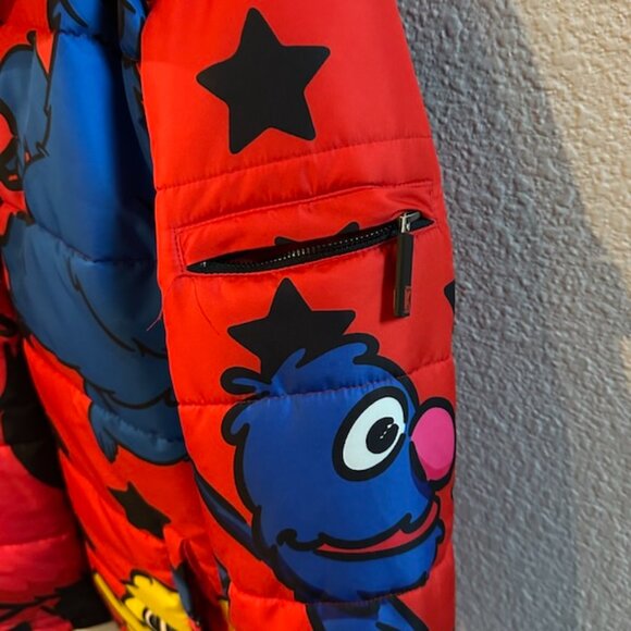 de Kryptic x Sesame Street Puffer Jacket XL NWOT - Sesame Workshop 2020 Big Bird - Picture 9 of 15